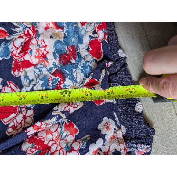 Studio Nouveau Womens 3X Polka Dot & Floral Button-Down Blouse - Picture 7 of 8